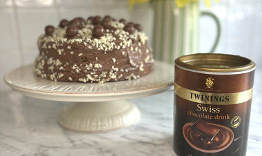 Decadent Chocolate Cake - Swiss Chocolate Drink